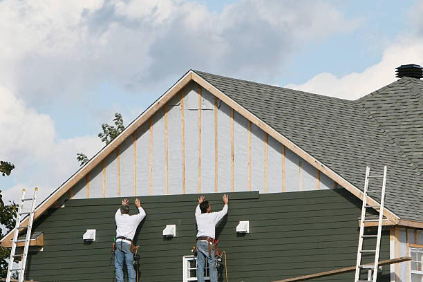 Professional Emergency Siding Repair technician working in Dupont, CO
